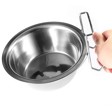 Newest Pet Dog Bowl Food Water Drinking Cage Cup Hanger Food Water Bowl Travel Bowl for Pet Feeding Tools Stainless Steel