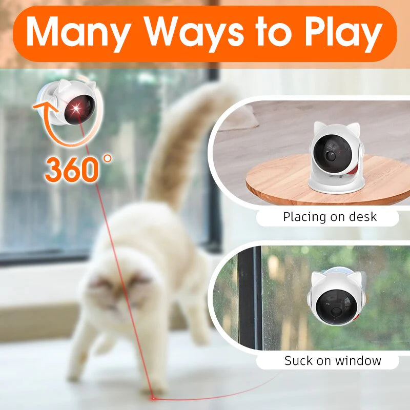 Automatic Cat Toys Interactive Smart Teasing Pet LED Laser Funny Handheld Mode Electronic Pet for All Cats Laserlampje Kat